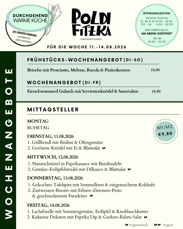 Poldi_KW33 Wochenmenü